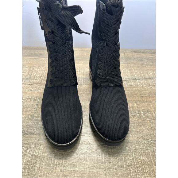 Kate Spade Womens Merigue Stretch Combat Boot Lace-up Size 7.5 Grunge 90’s - Picture 6 of 11